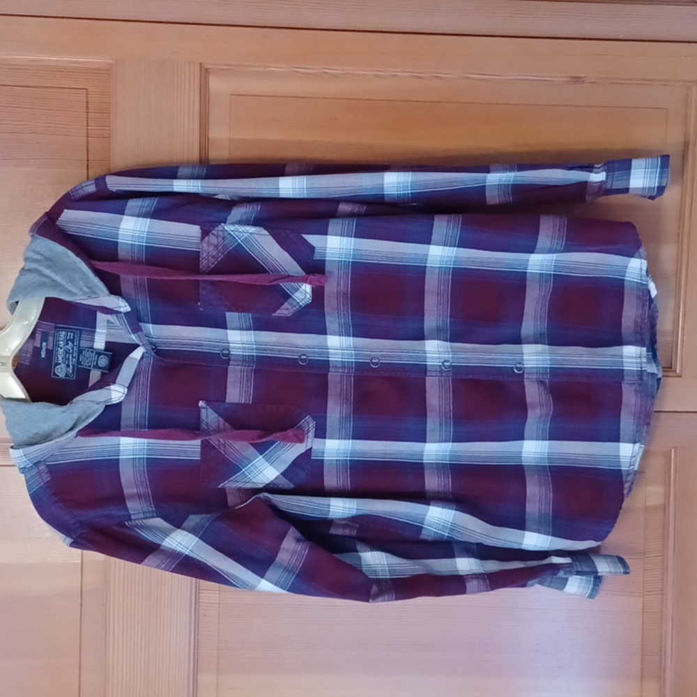 Mens hooded shirt
